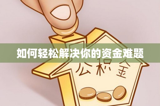 淳化如何轻松解决你的资金难题