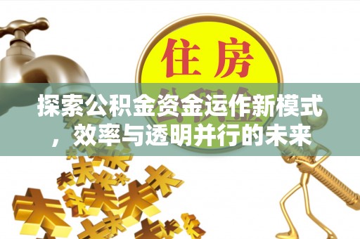 淳化探索公积金资金运作新模式，效率与透明并行的未来