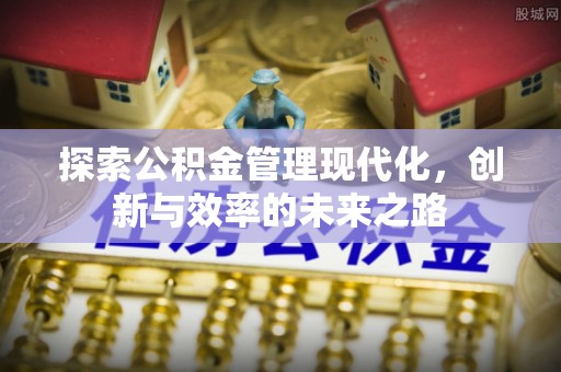 淳化探索公积金管理现代化，创新与效率的未来之路