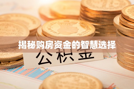 淳化揭秘购房资金的智慧选择