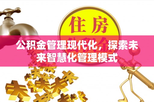 淳化公积金管理现代化，探索未来智慧化管理模式