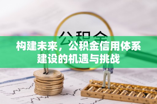 淳化构建未来，公积金信用体系建设的机遇与挑战