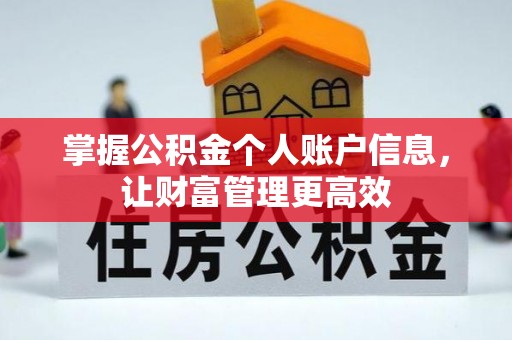 淳化掌握公积金个人账户信息，让财富管理更高效