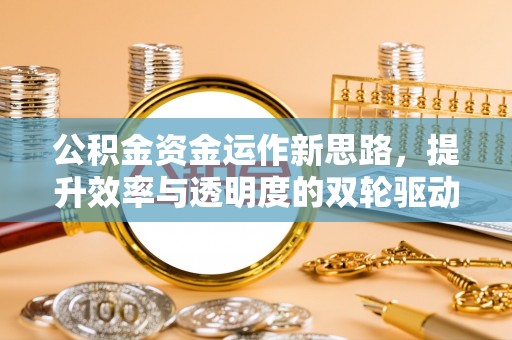 淳化公积金资金运作新思路，提升效率与透明度的双轮驱动