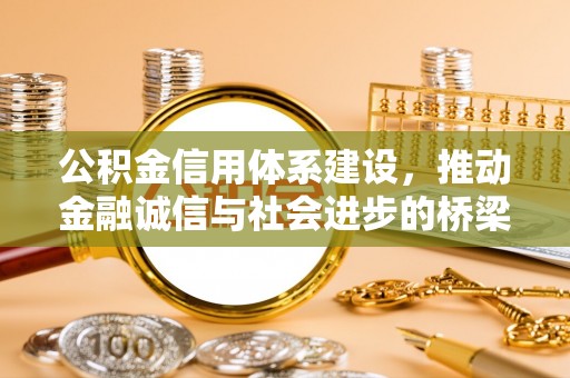淳化公积金信用体系建设，推动金融诚信与社会进步的桥梁