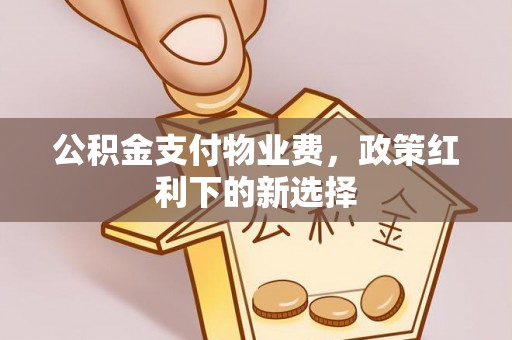 淳化公积金支付物业费，政策红利下的新选择