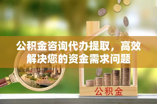 淳化公积金咨询代办提取，高效解决您的资金需求问题